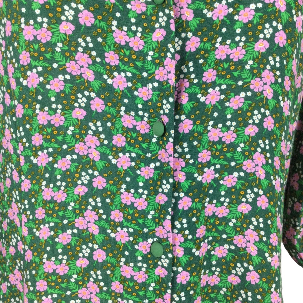 ASOS Cottage Core Collared Midi Tea Dress in Floral Print Nwot - Picture 8 of 14